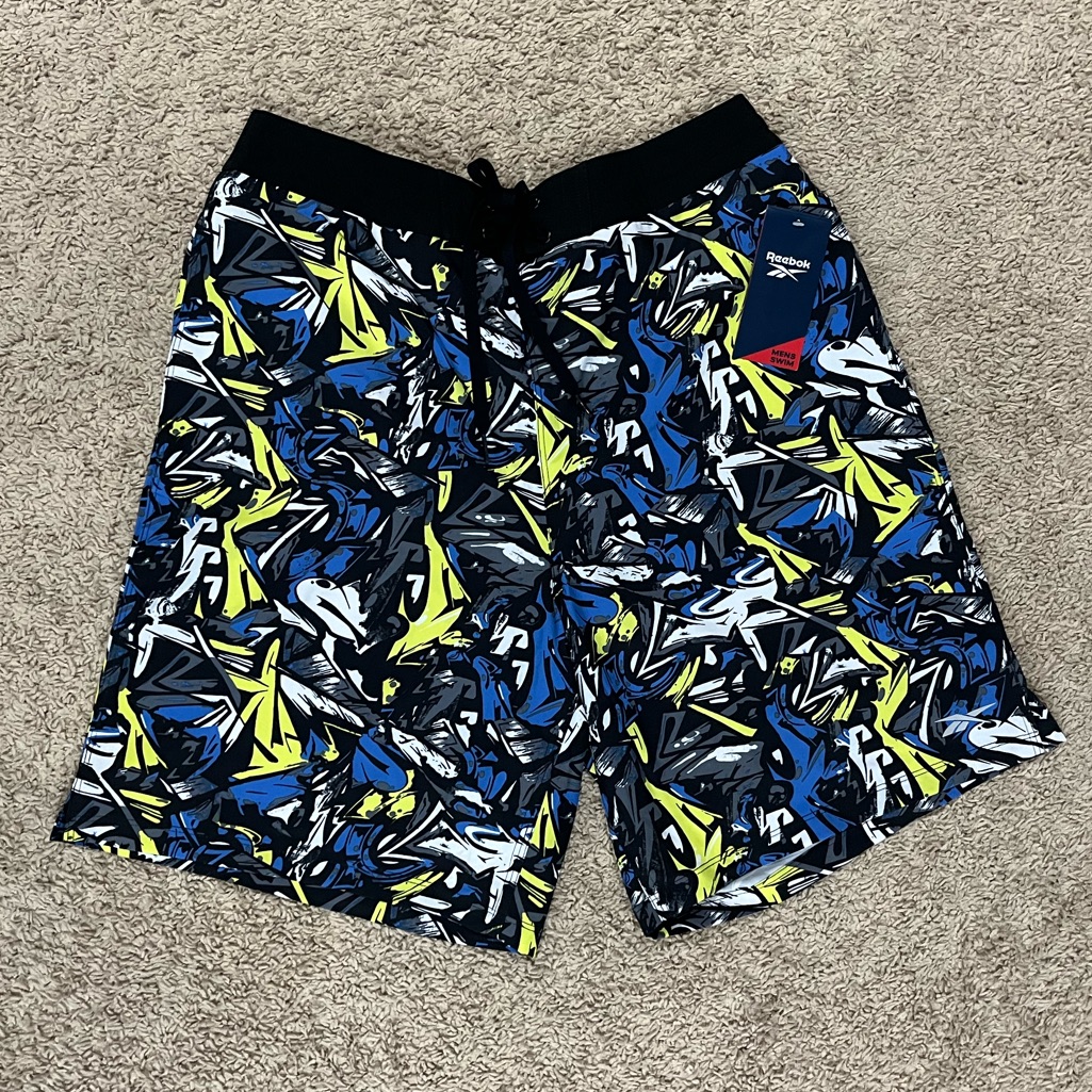 Bnwt Men’s Swim Shorts By Reebok In Size L